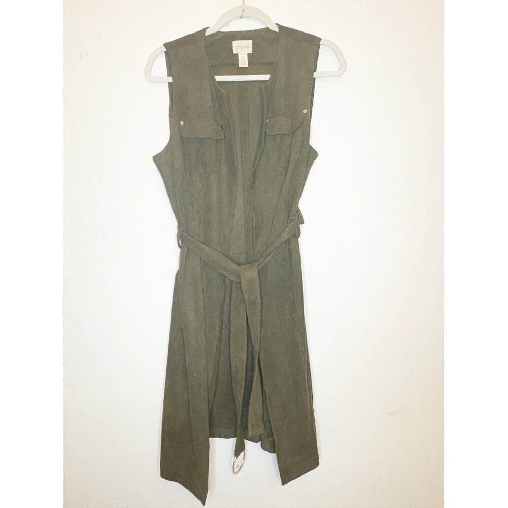 Chico's Faux Suede Cardigan/ Duster 0 NWOT